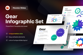 Monster Slides Gear Infographic Set